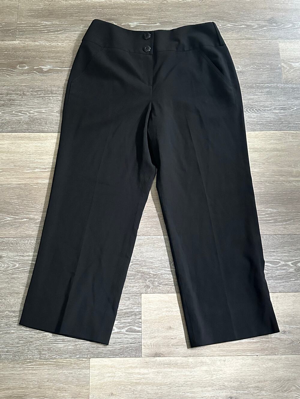 Larry Levine Stretch Black Dress Pants Size 8
